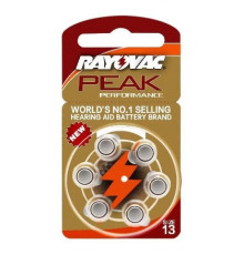 Батарейки для слуховых аппаратов RAYOVAC PEAK ZA13