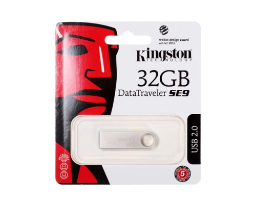 USB 2.0 Флеш-накопитель 32GB Kingston SE9 Серебристый