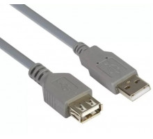 Шнур USB-A штекер - USB-A гнездо 3м (в ПЭ упаковке) APH-451-3