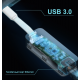 Сетевой адаптер / UE300C / USB 3.0 Type-C to Gigabit Ethernet network adapter, 1 USB 3.0 Type-C port, 1 Gigabit RJ-45 port, support Windows/macOS, plug and play