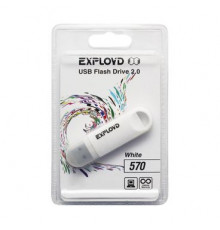 Флеш память EXPLOYD 4GB-570 белый