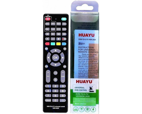 Пульт ДУ Huayu пульт для приставок DVB-T2+3+TV ! ver.2020