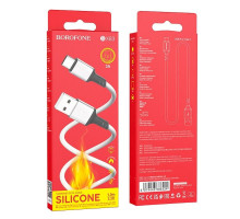 USB кабель Borofone BX83 Type-C to Type-C силиконовый, 1м (white)