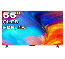 55" Телевизор TCL 55C635 черный QLED 3840x2160, Ultra HD, 120Гц, WI-FI, SMART TV, AV, HDMI, USB, DVB