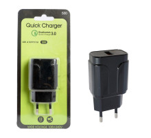 СЗУ 5V/3,1A MRM S30 1USB 18W Black Fast charging