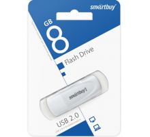 USB 2.0 Флеш-накопитель 8GB SmartBuy Scout Белый