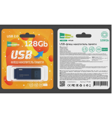 Флеш накопитель памяти USB 128GB 2.0 More Choice MF128 (Dark Blue)