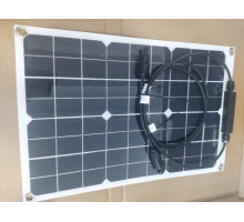 Солнечная панель гибкая 20W 18V 1.35A PET (гладкая)