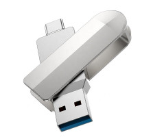 Флеш-накопитель 128Gb HOCO UD10 Wise USB+Type-C