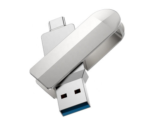 Флеш-накопитель 128Gb HOCO UD10 Wise USB+Type-C